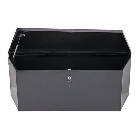 2.31 cu ft steel trailer tongue box|storage boxes for trailer tongue.